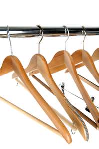 Wood Coat Hanger Rentals in Dallas DFW