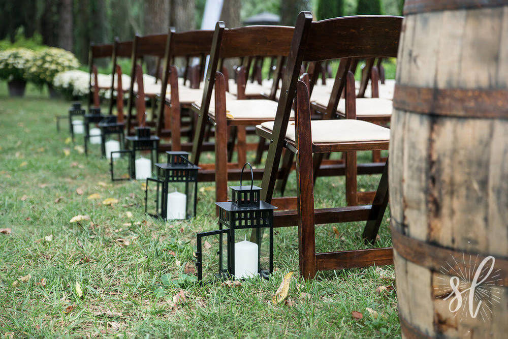 FruitWood Garden Folding Chair Rentals in Dallas Tx