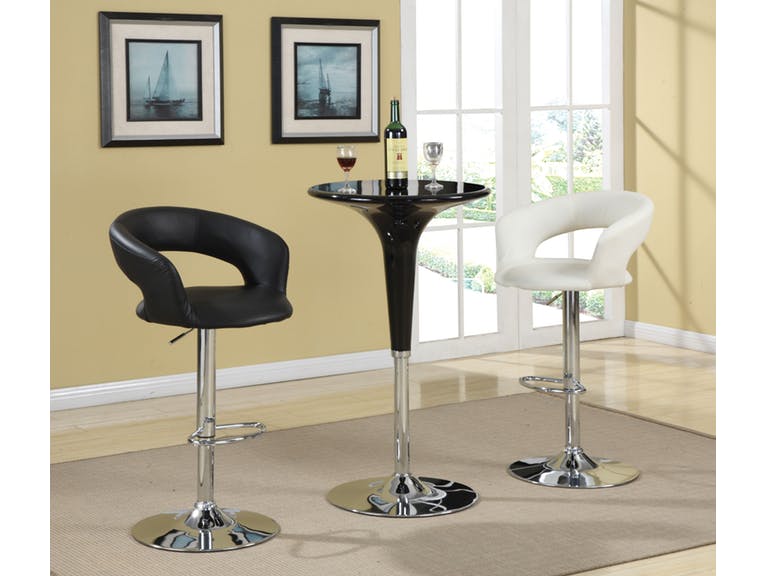 Black Adjustable Round Black Table Rentals Black Adjustable Round Black Table Rentals