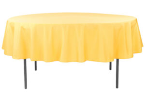 72 inch-Round-Polyester-Tablecloth-Canary-Yellow