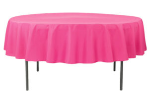 72 inch-Round-Polyester-Tablecloth-Fuchsia