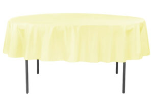 72 inch-Round-Polyester-Tablecloth-Pastel-Yellow