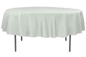 72 inch-Round-Polyester-Tablecloth-Silver-Gray
