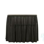 Black Skirted 6' Portable Bar