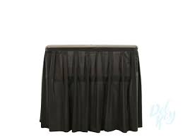 Black Skirted 6' Portable Bar