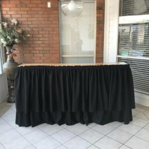 Black Skirted Portable Bar Rentals