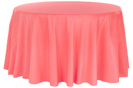 Polyester-120-Round-Polyester-Tablecloth-Coral-108"