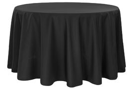 Round-Polyester-Tablecloth-Black-108"