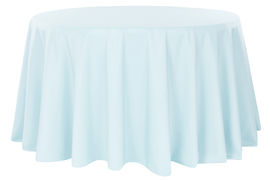 Round Tablecloth Baby Blue 108"