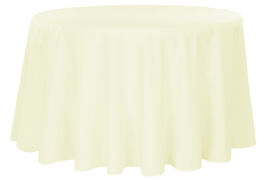 Round Tablecloth Ivory 108