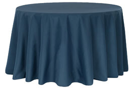 Round Tablecloth Navy-Blue 108
