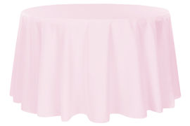 Round Tablecloth Pastel Pink 108