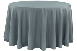 Round Tablecloth Pewter 108