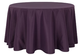 Round Tablecloth Plum Eggplant 108