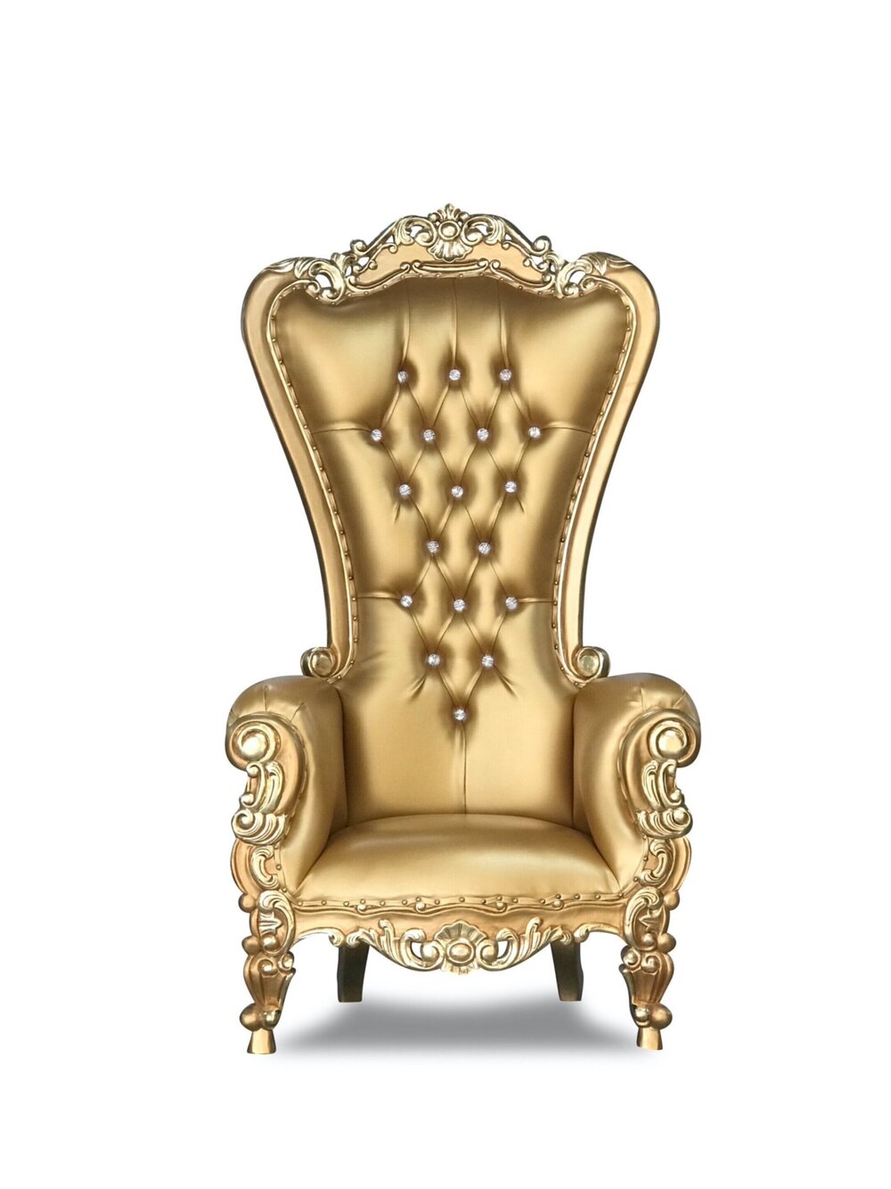 Gold and Gold Throne Chair