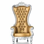Gold and Silver Throne Chair