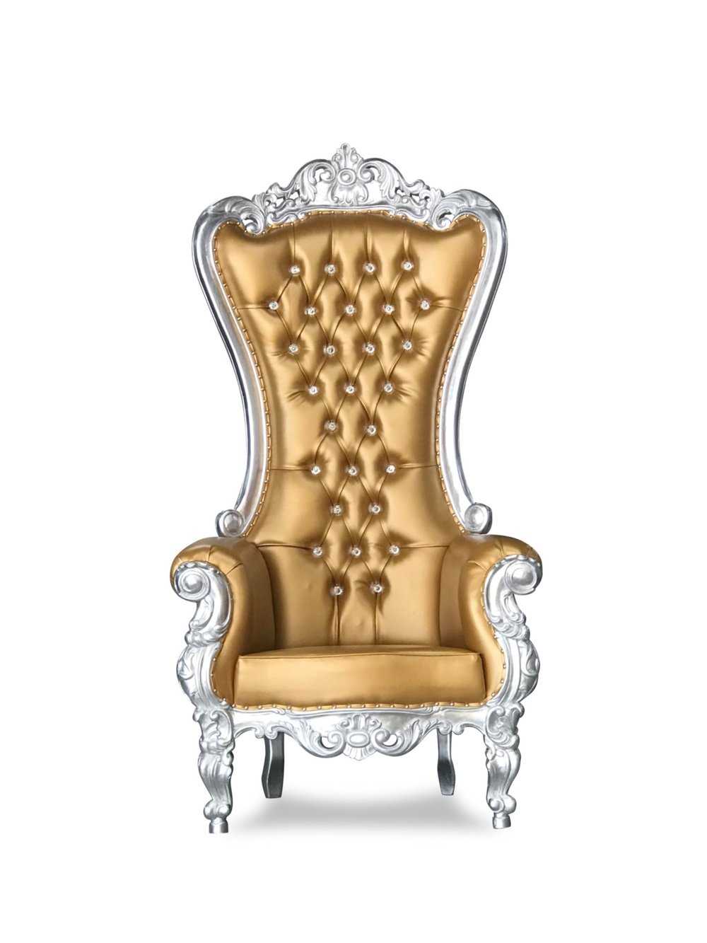 Gold and Silver Throne Chair