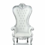 Silver White Melina Throne