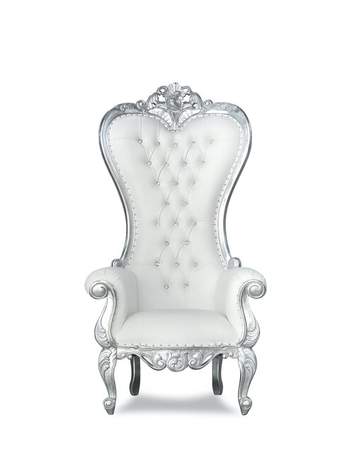 Silver White Melina Throne