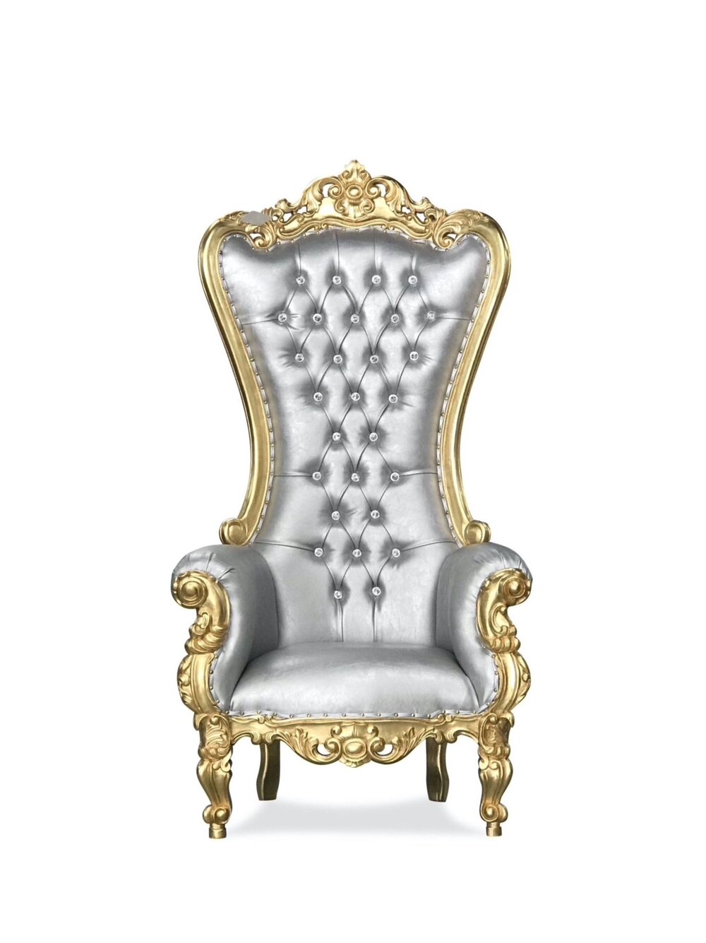 Silver and Gold Throne Chair