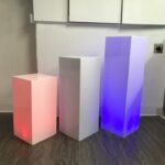 Columns with led lights