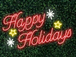 Happy Holidays Neon Sign