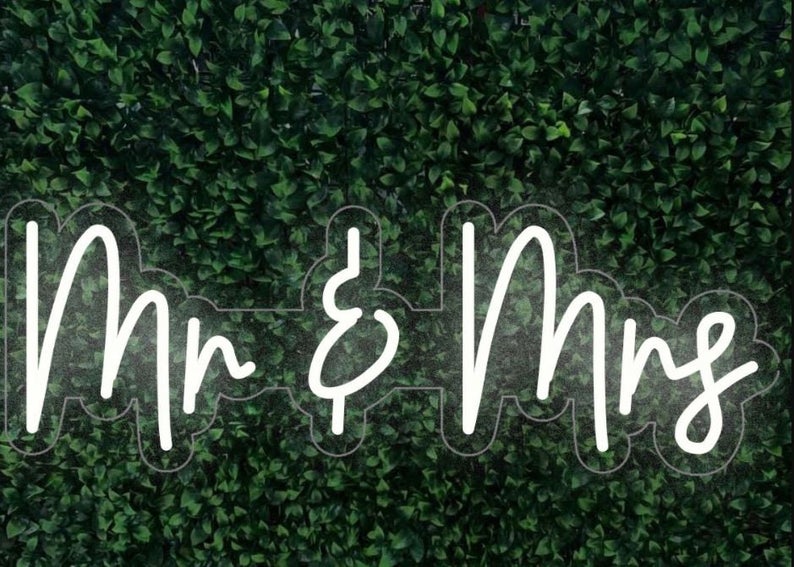 Mr & Mrs Neon Sign