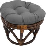 Round Solid Color Ottoman