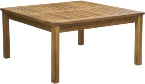 Square Outdoor Acacia Wood Coffee Table