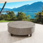 Wicker Rattan Outdoor Round Coffee Table