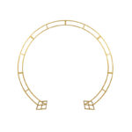 Gold Metal Circle Arch