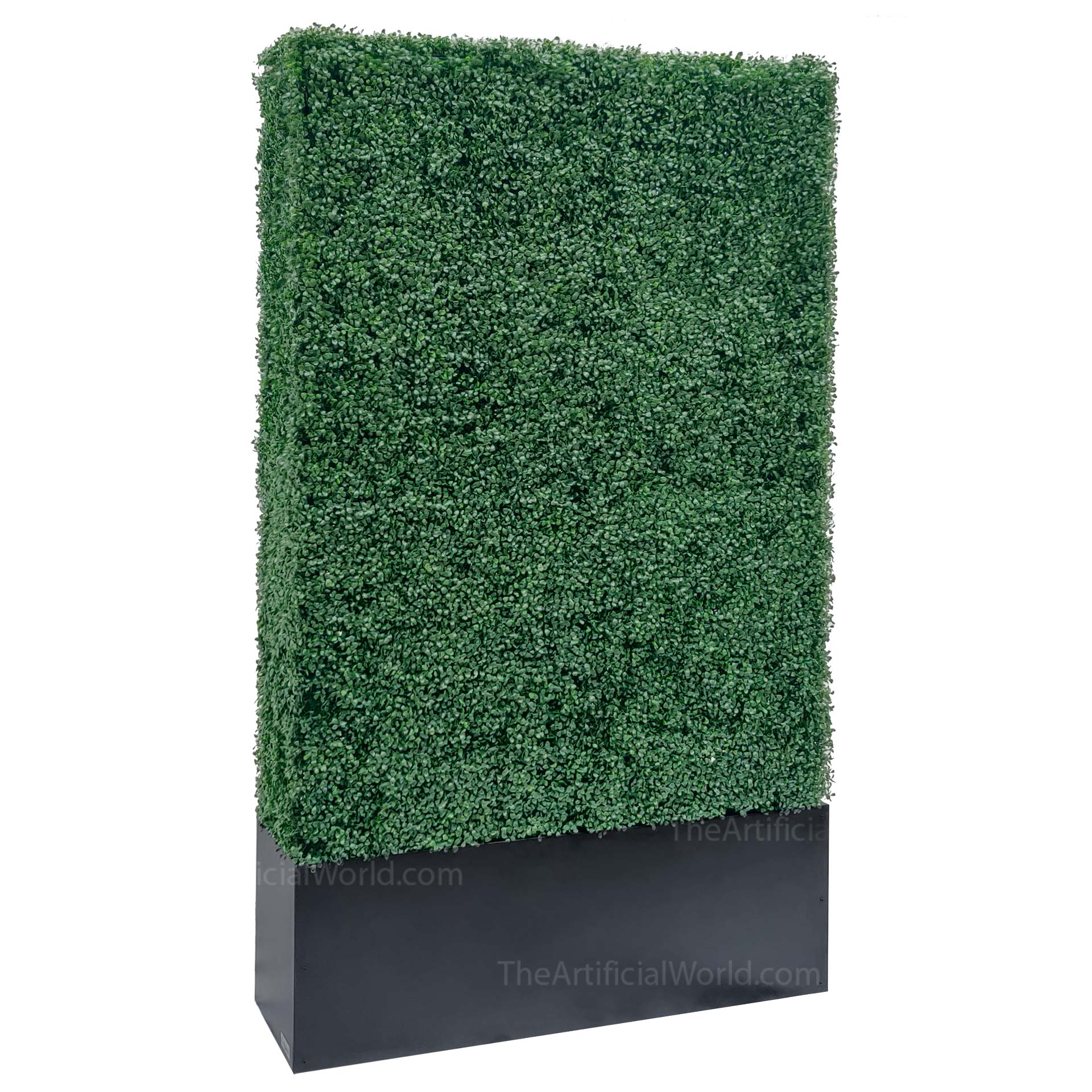 Faux Boxwood Hedge Divider Wall With Planter