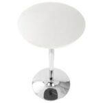 White Wood Top Round Table