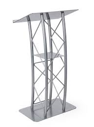 Silver Truss Podium Lectern Rentals