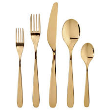 Gold Silverware Set Rentals in Dallas DFW