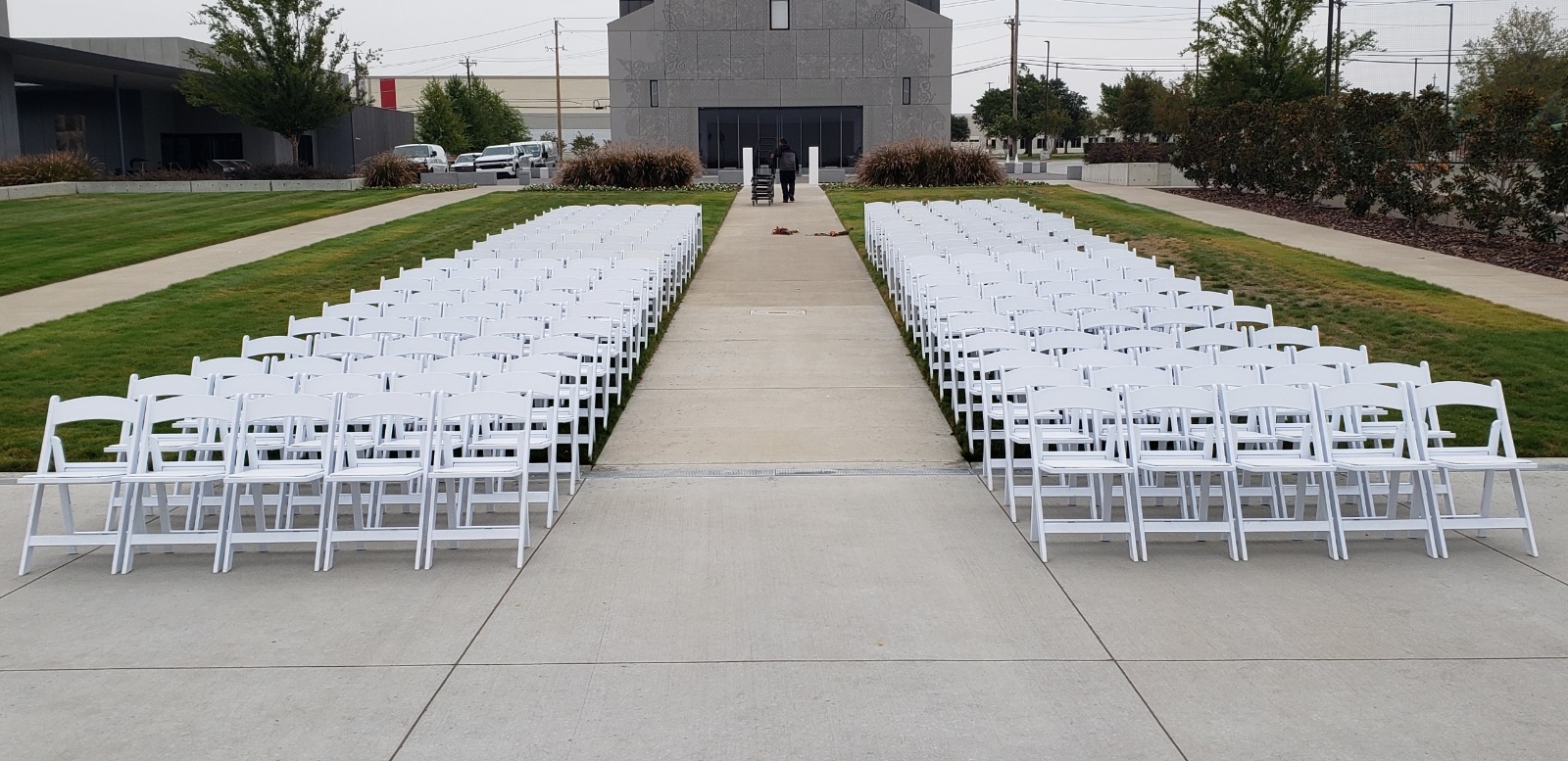 White Garden Folding Chair Rentals in Dallas Tx