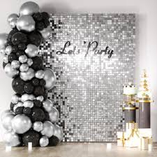 Silver Shimmer Wall Backdrop