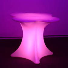 LED Plum Flower Table Rentals