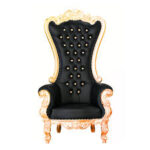 Gold and Black Throne Chair Rentals