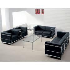 Black Leather Lounge Furniture Rentals