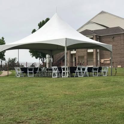 20x20 High Peak Tent Rental in Dallas - Forth Worth