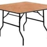 36 inch wood square folding table