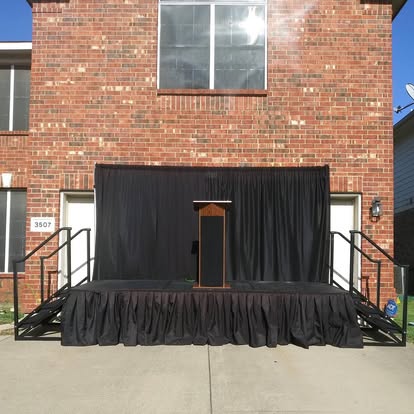 Black Backdrop Stage Draping Rentals