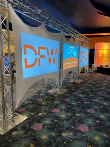 Stretch Projection screens on Trussing frame