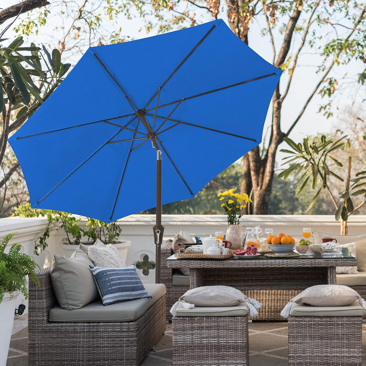 Blue Patio Umbrella Rentals In All The Dallas DFW are