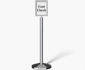 Coat Check Sign Rentals In Dallas DFW