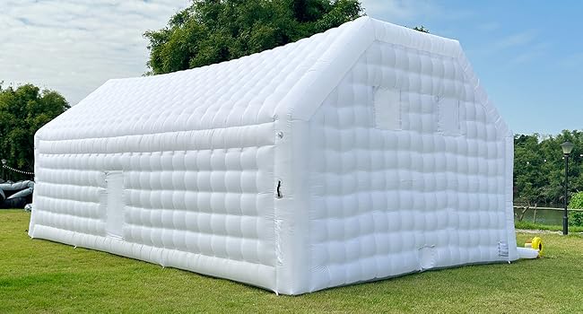 Large White Inflatable Nightclub Disco Cube Tent Rentals in Dallas, TX
