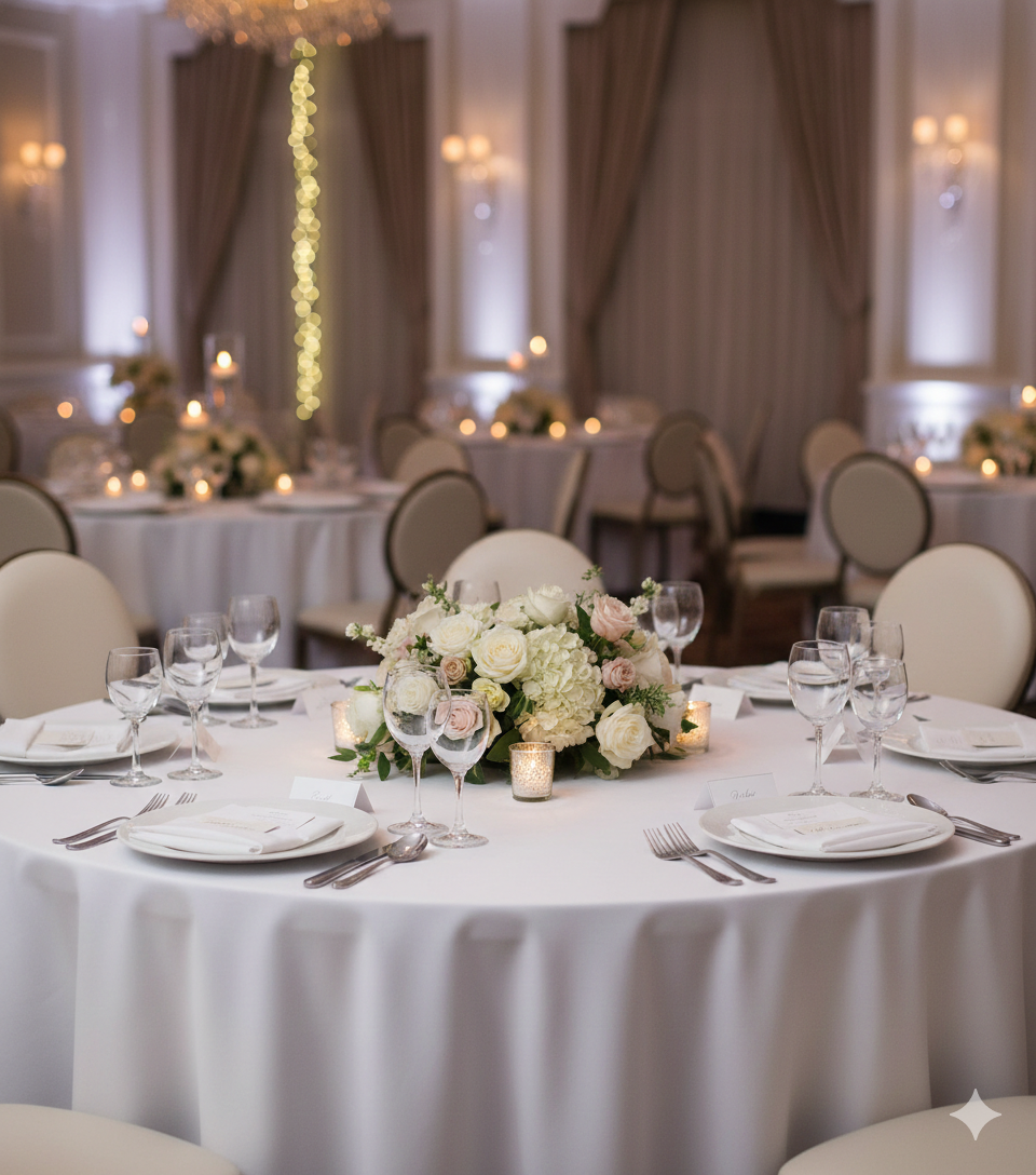 120 Round Polyester Tablecloth Linen Rentals in Dallas DFW