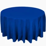 120 Round Royal Blue Polyester Tablecloth Linen Rentals in Dallas DFW