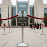 Chrome Stanchion Pole Rentals in The Dallas DFW area